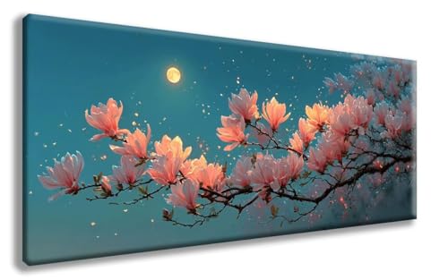 Magnolie Diamond Painting, Mond Diamond Painting Erwachsene Groß XXL 30x60 cm, 5D Runder Vollbohrer Diamant Crystal Art Bastelnset, Mosaik Bastel Erwachsene für Deko Schlafzimmer, Geschenke -zzg25088E Magnolie Diamond Painting, Mond Diamond Painting Erwachsene Groß XXL 30x60 cm, 5D Runder Vollbohrer Diamant Crystal Art Bastelnset, Mosaik Bastel Erwachsene für Deko Schlafzimmer, Geschenke -zzg25088E von ZZGBDWOU