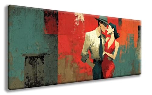 Paar Diamond Painting, Abstrakt Diamond Painting Erwachsene Groß XXL 70x140 cm, 5D Runder Vollbohrer Diamant Crystal Art Bastelnset, Mosaik Bastel Erwachsene für Deko Schlafzimmer -zzg2508OVR9B von ZZGBDWOU