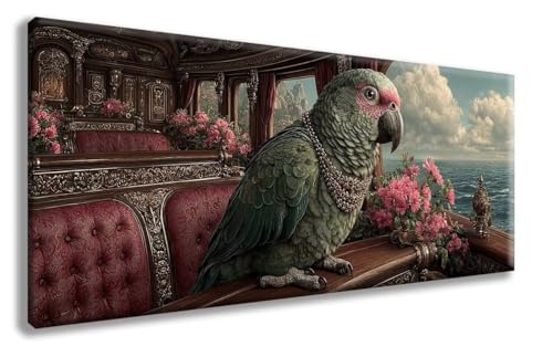 Papagei Diamond Painting, Tiere Diamond Painting Erwachsene Groß XXL (30x60 cm), 5D Runder Vollbohrer Diamant Crystal Art Bastelnset, Mosaik Bastel Erwachsene für Deko Schlafzimmer -zzg2508XBQ1F von ZZGBDWOU