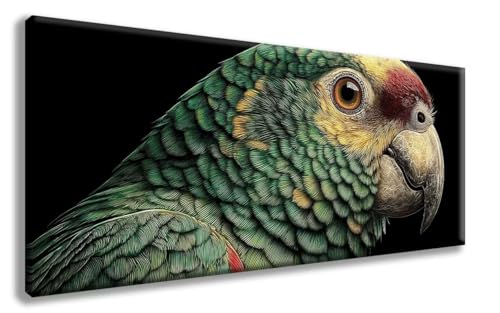 Papagei Diamond Painting, Tiere Diamond Painting Erwachsene Groß XXL 50x100cm, 5D Runder Vollbohrer Diamant Crystal Art Bastelnset, Mosaik Bastel Erwachsene für Deko Schlafzimmer, Geschenke -zzg25080W von ZZGBDWOU