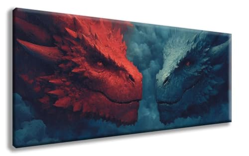 Tiere Diamond Painting, Drachen Diamond Painting Erwachsene Groß XXL (90x180 cm), 5D Runder Vollbohrer Diamant Crystal Art Bastelnset, Mosaik Bastel Erwachsene für Deko Schlafzimmer -zzg2508PCI5L von ZZGBDWOU
