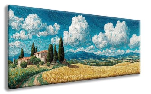 Weizenfeld Diamond Painting, Wolken Diamond Painting Erwachsene Groß XXL (30x60 cm), 5D Runder Vollbohrer Diamant Crystal Art Bastelnset, Mosaik Bastel Erwachsene für Deko Schlafzimmer -zzg25086X von ZZGBDWOU