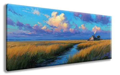 Wiese Diamond Painting, Landschaft Diamond Painting Erwachsene Groß XXL 70x140 cm, 5D Runder Vollbohrer Diamant Crystal Art Bastelnset, Mosaik Bastel Erwachsene für Deko Schlafzimmer -zzg25087P von ZZGBDWOU