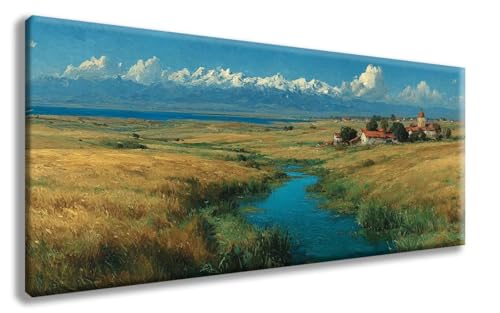 Wiese Diamond Painting, Landschaft Diamond Painting Erwachsene Groß XXL 70x140 cm, 5D Runder Vollbohrer Diamant Crystal Art Bastelnset, Mosaik Bastel Erwachsene für Deko Schlafzimmer -zzg2508PY von ZZGBDWOU