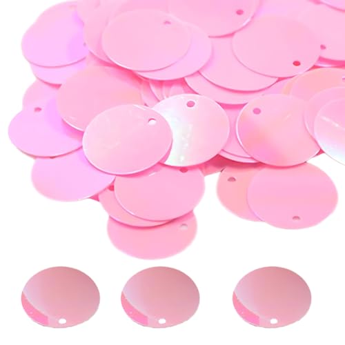 240 Stück Pailletten, Pailletten Basteln Schneidern, Große Pailletten Mit Loch Flache Runde Pailletten für Schmuckherstellung DIY Nähen Handwerk Hochzeitsdekoration 15mm, pailletten,rosa 240 Stück Pailletten, Pailletten Basteln Schneidern, Große Pailletten Mit Loch Flache Runde Pailletten für Schmuckherstellung DIY Nähen Handwerk Hochzeitsdekoration 15mm, pailletten,rosa von ZZHBOO