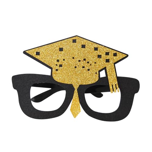 ZZHZGZ Abschlusssaison, dekorative Brillen, Schulparty, Partyzubehör, Bachelor-Mütze, Modellierbuchstaben, Brillen, Foto-Requisiten Brille Mit SeitenschutzParty Brillen Bunt von ZZHZGZ