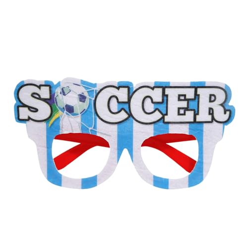 ZZHZGZ Europapokal-Fußball-Fan-Brille, Fußball-Party-Dekoration, Cheer-Requisiten-Brille Brillenputzgerät Party Brillen Bunt von ZZHZGZ