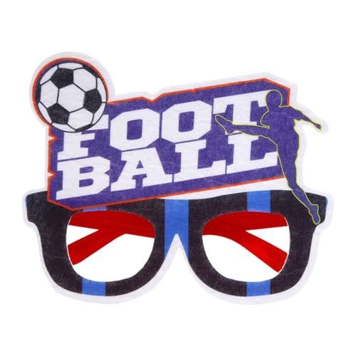 ZZHZGZ Europapokal-Fußball-Fan-Brille, Fußball-Party-Dekoration, Cheer-Requisiten-Brille Brillenputzgerät Party Brillen Herz von ZZHZGZ