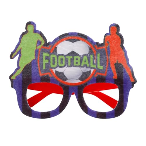 ZZHZGZ Europapokal-Fußball-Fan-Brille, Fußball-Party-Dekoration, Cheer-Requisiten-Brille Brillenputzgerät Party Brillen Leuchten von ZZHZGZ
