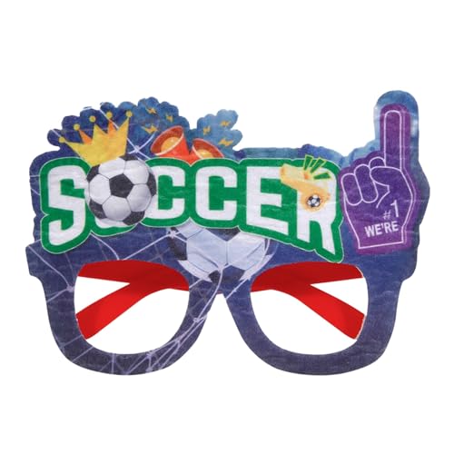 ZZHZGZ Europapokal-Fußball-Fan-Brille, Fußball-Party-Dekoration, Cheer-Requisiten-Brille Brillenputzgerät Party Brillen Lustig von ZZHZGZ