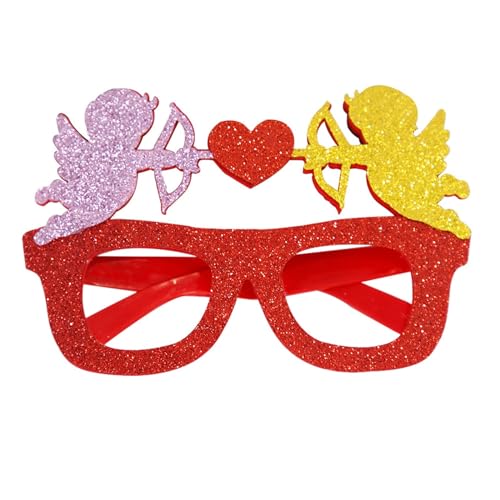 ZZHZGZ Herz Sonnenbrille, Weinsamkeit Hippie Gläser, Retro Kostüm Brille für Herren Damen 60er 70er 80er 90er Party Hippie Chic, Kleid Accessoires Party Brillen Leuchten von ZZHZGZ