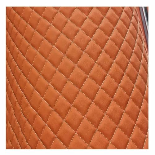 Kunstleder Gesteppt Meterware Polsterstoff Möbelstoff Kaschiert Leder Stoff Bezugsstoff Lederoptik Als Sitzbezug(Marquat,1.6X2m) von ZZLZYQ