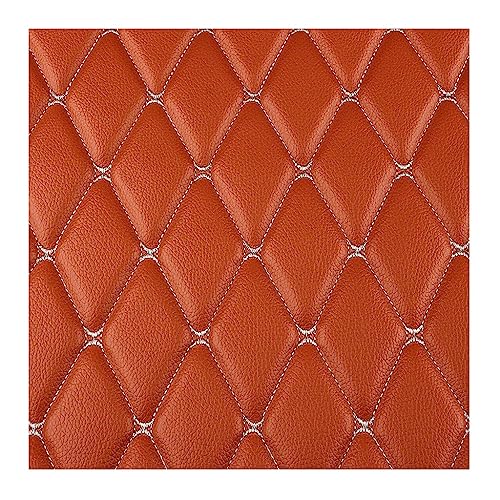 Kunstleder Gesteppt Meterware Polsterstoff Möbelstoff Kaschiert Leder Stoff Bezugsstoff Lederoptik Als Sitzbezug(Marquat,1.6X2m) von ZZLZYQ
