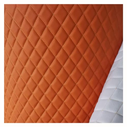 Kunstleder Gesteppt Meterware Polsterstoff Möbelstoff Kaschiert Leder Stoff Bezugsstoff Lederoptik Als Sitzbezug für Den Innen(Marquat,1.6X2m) von ZZLZYQ