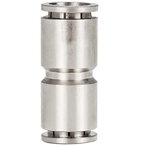 ZZSRJ Pneumatische Schnellkupplung aus Messing, Metall, gerade durch 4 6 8 10 12 mm Luftkompressorschlauch Hochdruckanschluss (Color : PU-4, Size : One Size) von ZZSRJ