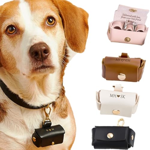 Personalisierte Ringbox Aus Leder, Ring-Organizer For Paare, Kissen For Hundehalsband-Ringe, Aufbewahrungstasche For Ringe Mit Hundehalsband-Anhänger For Heiratsantrag, Verlobung, Hochzeitszeremonie Personalisierte Ringbox Aus Leder, Ring-Organizer For Paare, Kissen For Hundehalsband-Ringe, Aufbewahrungstasche For Ringe Mit Hundehalsband-Anhänger For Heiratsantrag, Verlobung, Hochzeitszeremonie von ZZTINGC