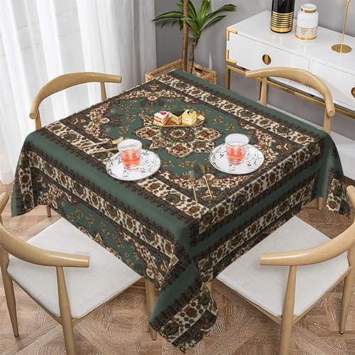 ZaKhs Orientalische Tischdecke mit traditionellem Druck, rund, wasserdicht, Outdoor-Tischdecke, für Party, Picknick, Esszimmer, Garten, 152,4 x 152,4 cm ZaKhs Orientalische Tischdecke mit traditionellem Druck, rund, wasserdicht, Outdoor-Tischdecke, für Party, Picknick, Esszimmer, Garten, 152,4 x 152,4 cm von ZaKhs
