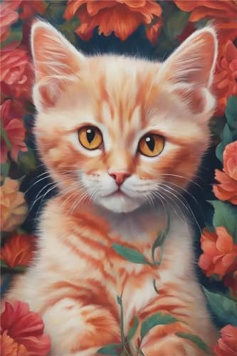 5D Diamant Painting Kits für Erwachsene, Diamant Malerei Bilder Katze Blume DIY Full Drill Cross Stitch Stickerei Kits, Malen nach Zahlen Anfänger Diamond Painting Set Home Wall Decor 60x90cm ZA-871 5D Diamant Painting Kits für Erwachsene, Diamant Malerei Bilder Katze Blume DIY Full Drill Cross Stitch Stickerei Kits, Malen nach Zahlen Anfänger Diamond Painting Set Home Wall Decor 60x90cm ZA-871 von Zaafeen