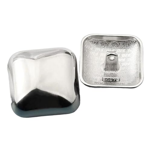 10 Stück Metall quadratische Knöpfe für Mantel, Pullover, Anzug, Damenkleidung, große dekorative Knöpfe, Zubehör, 10pcs S2, 18mm 10 Stück Metall quadratische Knöpfe für Mantel, Pullover, Anzug, Damenkleidung, große dekorative Knöpfe, Zubehör, 10pcs S2, 18mm von ZacLAy