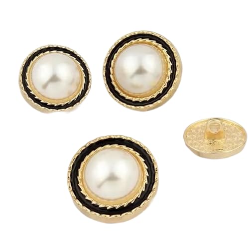 15–25mm Metall-Perlenknöpfe für Kleidung, Damen, Mäntel, Pullover, Nähzubehör, DIY-Kleidung, Bastelbedarf, Knöpfe, Gold schwarz, 18mm 10pcs 15–25mm Metall-Perlenknöpfe für Kleidung, Damen, Mäntel, Pullover, Nähzubehör, DIY-Kleidung, Bastelbedarf, Knöpfe, Gold schwarz, 18mm 10pcs von ZacLAy
