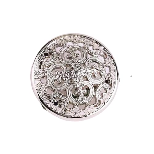Retro hohl geschnitzter Metallknopf für Kleidung, Nähen, Stricken, Zubehör, DIY, dekorative Kleidungsstücke, Mantelknöpfe, Vintage-Jackenknopf, Silber, 25mm 6pcs Retro hohl geschnitzter Metallknopf für Kleidung, Nähen, Stricken, Zubehör, DIY, dekorative Kleidungsstücke, Mantelknöpfe, Vintage-Jackenknopf, Silber, 25mm 6pcs von ZacLAy