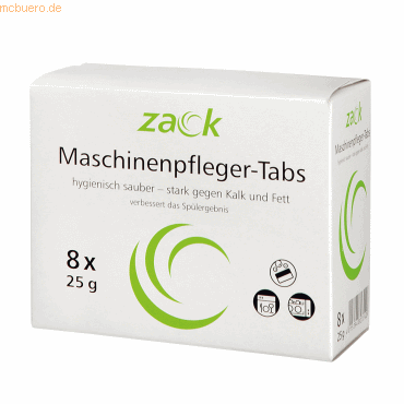 Zack Maschinenreiniger Tabs 96692 25g 8 Stück Zack Maschinenreiniger Tabs 96692 25g 8 Stück von Zack
