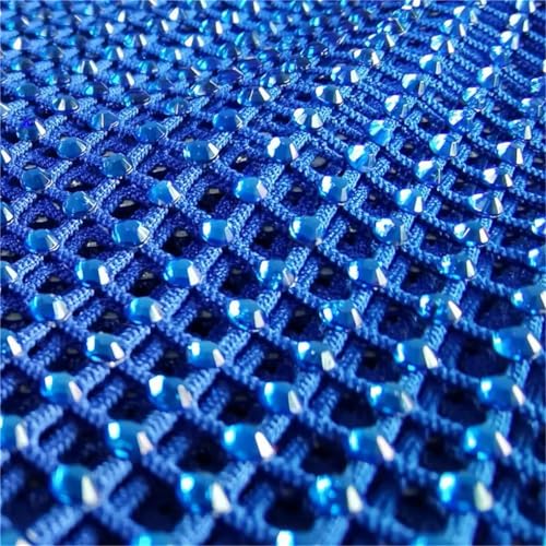 Strass-Netz-Applikation, Stoff mit Strasssteinen, Kristall, Nähbesatz, Kristall von Zadaos