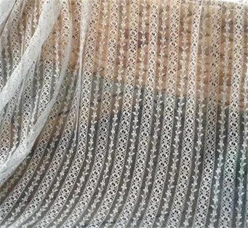 Vertikaler Netzstoff mit Spitze, handgefertigt, für Kleidung, Heimtextilien, Vorhang, Hintergrund, dekorativ von Zadaos