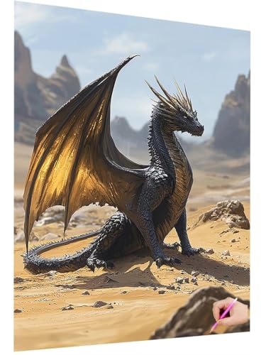 Diamond Painting Erwachsene Drache Diamant Painting Bilder Tiere 5D Diamond Art Set für Kinder Anfänger, DIY Diamant Cross Stickerei Kreativ Set für Erwachsene Deko Wohnzimmer Geschenke 80x110cm A-16 Diamond Painting Erwachsene Drache Diamant Painting Bilder Tiere 5D Diamond Art Set für Kinder Anfänger, DIY Diamant Cross Stickerei Kreativ Set für Erwachsene Deko Wohnzimmer Geschenke 80x110cm A-16 von ZaeMynnu