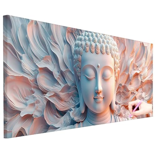 Diamond Painting Erwachsene Groß XXL 100x40cm Diamond Painting Retro Bilder Bastelset Abstrakt Diamant Kunst Malerei Set DIY Diamant Stickerei Kreuzstich Set für Geschenke für Frauen Herbst Deko N-77 von ZaeMynnu