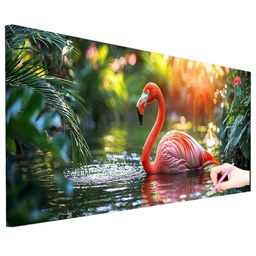 Diamond Painting Erwachsene Groß XXL 150x60cm Diamond Painting Tiere Bilder Bastelset 5D Anlage Diamant Kunst Malerei Set DIY Diamant Stickerei Kreuzstich Set für Geschenke für Frauen Herbst Deko N-74 von ZaeMynnu