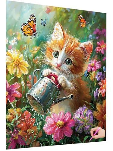 Diamond Painting Erwachsene Katze Diamant Painting Bilder Niedlich 5D Diamond Art Set für Kinder Anfänger DIY Diamant Cross Stickerei Kreativ Set für Erwachsene Deko Wohnzimmer Geschenke 80x110cm A-04 Diamond Painting Erwachsene Katze Diamant Painting Bilder Niedlich 5D Diamond Art Set für Kinder Anfänger DIY Diamant Cross Stickerei Kreativ Set für Erwachsene Deko Wohnzimmer Geschenke 80x110cm A-04 von ZaeMynnu