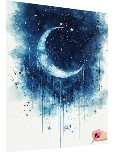 Diamond Painting Erwachsene Mond Diamant Painting Bilder Stern 5D Diamond Art Set für Kinder Anfänger, DIY Diamant Cross Stickerei Kreativ Set für Erwachsene für Deko Wohnzimmer Geschenke 30x40cm D-67 Diamond Painting Erwachsene Mond Diamant Painting Bilder Stern 5D Diamond Art Set für Kinder Anfänger, DIY Diamant Cross Stickerei Kreativ Set für Erwachsene für Deko Wohnzimmer Geschenke 30x40cm D-67 von ZaeMynnu