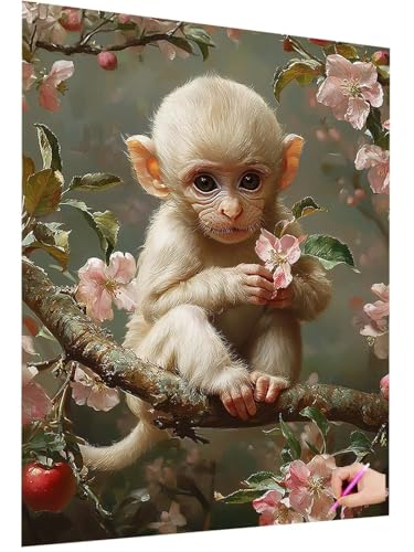 Diamond Painting Erwachsene Tiere Diamant Painting Bilder Affe 5D Diamond Art Set für Kinder Anfänger, DIY Diamant Cross Stickerei Kreativ Set für Erwachsene für Deko Wohnzimmer Geschenke 60x80cm A-34 Diamond Painting Erwachsene Tiere Diamant Painting Bilder Affe 5D Diamond Art Set für Kinder Anfänger, DIY Diamant Cross Stickerei Kreativ Set für Erwachsene für Deko Wohnzimmer Geschenke 60x80cm A-34 von ZaeMynnu