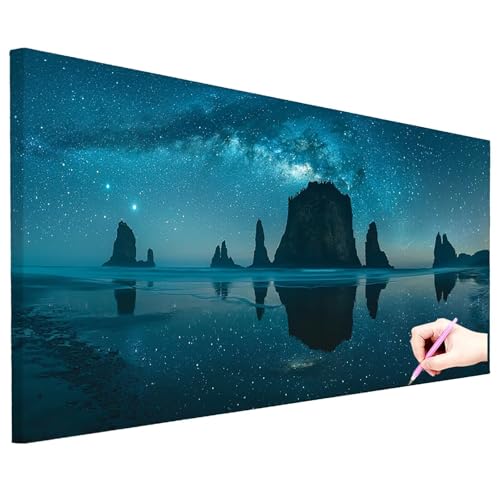 Diamond Painting XXL 80x30cm Diamant Painting Bilder Landschaft Set Erwachsene Natur Diamond Art Kreativ Set für Erwachsene Diamant Malerei Strass Kreuzstich Deko Wohnzimmer Geschenke für Frauen N-93 von ZaeMynnu