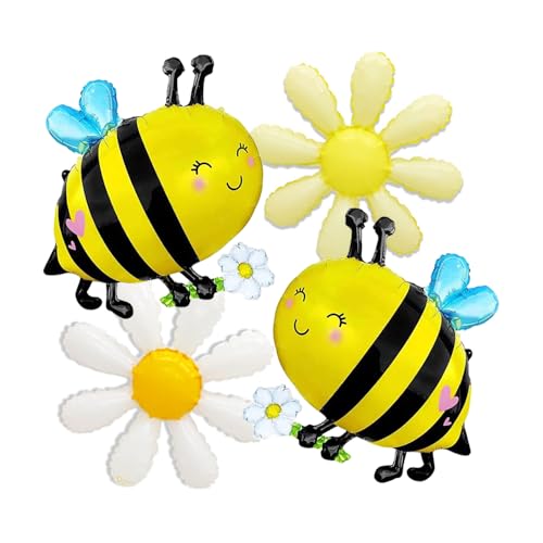 Bienenballons, Gänseblümchen, Ballonbogen-Set, Insektenkäfer, Frühling, Garten, Picknick, Motto-Party-Dekoration, Hummelballons für Happy Bee Day, Sweet As Can Bee Babyparty, Geburtstagsparty Bienenballons, Gänseblümchen, Ballonbogen-Set, Insektenkäfer, Frühling, Garten, Picknick, Motto-Party-Dekoration, Hummelballons für Happy Bee Day, Sweet As Can Bee Babyparty, Geburtstagsparty von Zafête