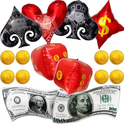 Casino Luftballons Würfel Pokerkarten Geld Dollar Luftballons Las Vegas Casino Nacht Themed Ballon Bogen Dekor für Texas Poker Partys Casino Spiele Geburtstag Party Dekorationen Supplies Casino Luftballons Würfel Pokerkarten Geld Dollar Luftballons Las Vegas Casino Nacht Themed Ballon Bogen Dekor für Texas Poker Partys Casino Spiele Geburtstag Party Dekorationen Supplies von Zafête