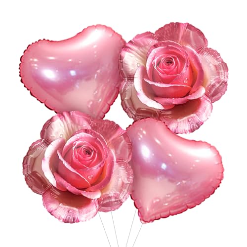Rosa Rose Herz Luftballons Rosa Rose Herz Luftballons von Zafête