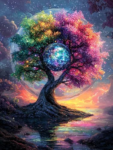 Diamond Painting Baum, DIY Traum Diamond Painting Eckige Steine Set Erwachsene, 5D Kreuzstich Stickerei Diamant Malerei, Mosaikherstellung Basteln Erwachsene Bilder, Zur Haus Wanddeko 60x80cm H-80 Diamond Painting Baum, DIY Traum Diamond Painting Eckige Steine Set Erwachsene, 5D Kreuzstich Stickerei Diamant Malerei, Mosaikherstellung Basteln Erwachsene Bilder, Zur Haus Wanddeko 60x80cm H-80 von Zahnngxp