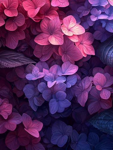 Diamond Painting Blume, DIY Anlage Diamond Painting Eckige Steine Set Erwachsene, 5D Kreuzstich Stickerei Diamant Malerei, Mosaikherstellung Basteln Erwachsene Bilder, Zur Haus Wanddeko 30x40cm G-08 von Zahnngxp