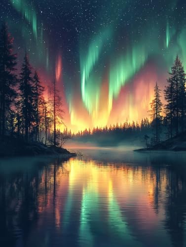 Diamond Painting Eckige Steine Aurora 60x80cm, 5D Landschaft Diamant Painting Bilder Erwachsene Set, DIY Kreuzstich Stickerei Mosaikherstellung Bastelset Erwachsene, Zur Weihnachten Deko Wand H-67 Diamond Painting Eckige Steine Aurora 60x80cm, 5D Landschaft Diamant Painting Bilder Erwachsene Set, DIY Kreuzstich Stickerei Mosaikherstellung Bastelset Erwachsene, Zur Weihnachten Deko Wand H-67 von Zahnngxp