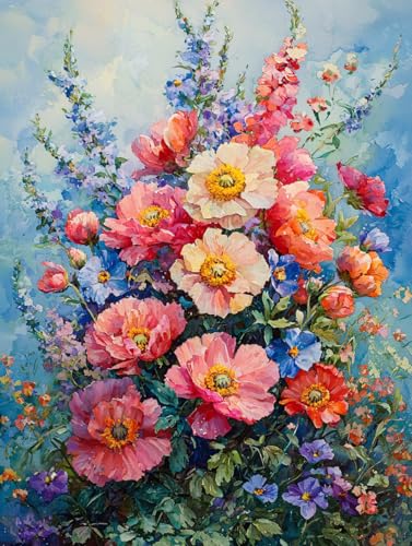 Diamond Painting Eckige Steine Blume 60x80cm, 5D Anlage Diamant Painting Bilder Erwachsene Set, DIY Kreuzstich Stickerei Mosaikherstellung Bastelset Erwachsene, Zur Weihnachten Deko Wand Geschenk J-97 Diamond Painting Eckige Steine Blume 60x80cm, 5D Anlage Diamant Painting Bilder Erwachsene Set, DIY Kreuzstich Stickerei Mosaikherstellung Bastelset Erwachsene, Zur Weihnachten Deko Wand Geschenk J-97 von Zahnngxp