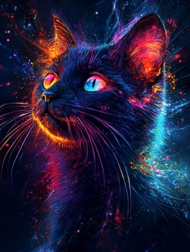 Diamond Painting Eckige Steine Katze 30x40cm, 5D Tier Diamant Painting Bilder Erwachsene Set, DIY Kreuzstich Stickerei Mosaikherstellung Bastelset Erwachsene, Zur Weihnachten Deko Wand Geschenk H-89 Diamond Painting Eckige Steine Katze 30x40cm, 5D Tier Diamant Painting Bilder Erwachsene Set, DIY Kreuzstich Stickerei Mosaikherstellung Bastelset Erwachsene, Zur Weihnachten Deko Wand Geschenk H-89 von Zahnngxp