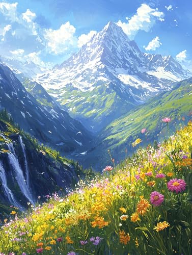 Diamond Painting Eckige Steine Landschaft 40x50cm, 5D Schneeberg Diamant Painting Bilder Erwachsene Set, DIY Kreuzstich Stickerei Mosaikherstellung Bastelset Erwachsene, Zur Weihnachten Deko Wand H-65 Diamond Painting Eckige Steine Landschaft 40x50cm, 5D Schneeberg Diamant Painting Bilder Erwachsene Set, DIY Kreuzstich Stickerei Mosaikherstellung Bastelset Erwachsene, Zur Weihnachten Deko Wand H-65 von Zahnngxp