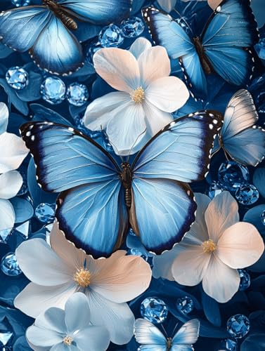 Diamond Painting Eckige Steine Schmetterling 30x40cm, 5D Blume Diamant Painting Bilder Erwachsene Set, DIY Kreuzstich Stickerei Mosaikherstellung Bastelset Erwachsene, Zur Weihnachten Deko Wand H-91 Diamond Painting Eckige Steine Schmetterling 30x40cm, 5D Blume Diamant Painting Bilder Erwachsene Set, DIY Kreuzstich Stickerei Mosaikherstellung Bastelset Erwachsene, Zur Weihnachten Deko Wand H-91 von Zahnngxp