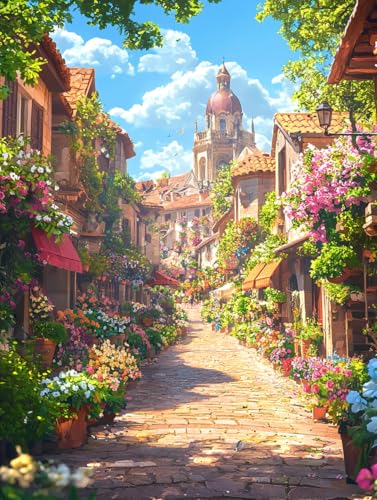 Diamond Painting Eckige Steine Stadt 30x40cm, 5D Anlage Diamant Painting Bilder Erwachsene Set, DIY Kreuzstich Stickerei Mosaikherstellung Bastelset Erwachsene, Zur Weihnachten Deko Wand Geschenk H-99 Diamond Painting Eckige Steine Stadt 30x40cm, 5D Anlage Diamant Painting Bilder Erwachsene Set, DIY Kreuzstich Stickerei Mosaikherstellung Bastelset Erwachsene, Zur Weihnachten Deko Wand Geschenk H-99 von Zahnngxp