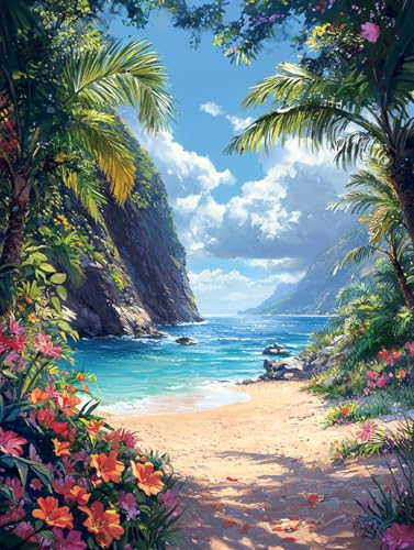 Diamond Painting Eckige Steine Strand 30x40cm, 5D Landschaft Diamant Painting Bilder Erwachsene Set, DIY Kreuzstich Stickerei Mosaikherstellung Bastelset Erwachsene, Zur Weihnachten Deko Wand H-51 Diamond Painting Eckige Steine Strand 30x40cm, 5D Landschaft Diamant Painting Bilder Erwachsene Set, DIY Kreuzstich Stickerei Mosaikherstellung Bastelset Erwachsene, Zur Weihnachten Deko Wand H-51 von Zahnngxp