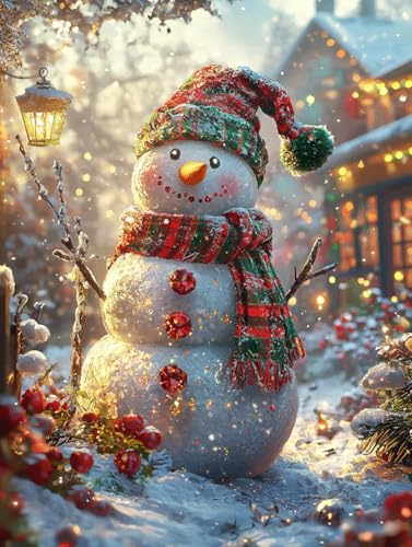 Diamond Painting Eckige Steine Weihnachtszeit 60x80cm, 5D Schneemann Diamant Painting Bilder Erwachsene Set, DIY Kreuzstich Stickerei Mosaikherstellung Bastelset Erwachsene, Zur Weihnachten Deko G-07 Diamond Painting Eckige Steine Weihnachtszeit 60x80cm, 5D Schneemann Diamant Painting Bilder Erwachsene Set, DIY Kreuzstich Stickerei Mosaikherstellung Bastelset Erwachsene, Zur Weihnachten Deko G-07 von Zahnngxp