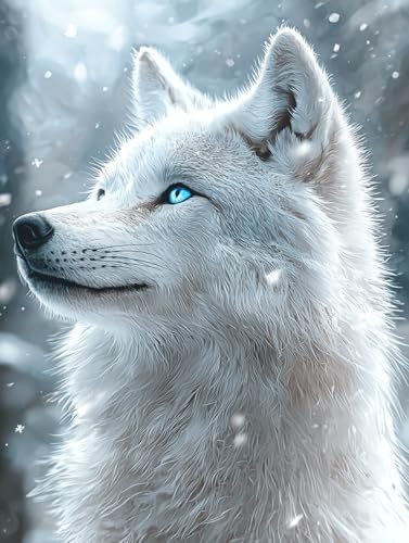 Diamond Painting Eckige Steine Wolf 50x70cm, 5D Tier Diamant Painting Bilder Erwachsene Set, DIY Kreuzstich Stickerei Mosaikherstellung Bastelset Erwachsene, Zur Weihnachten Deko Wand Geschenk G-03 Diamond Painting Eckige Steine Wolf 50x70cm, 5D Tier Diamant Painting Bilder Erwachsene Set, DIY Kreuzstich Stickerei Mosaikherstellung Bastelset Erwachsene, Zur Weihnachten Deko Wand Geschenk G-03 von Zahnngxp