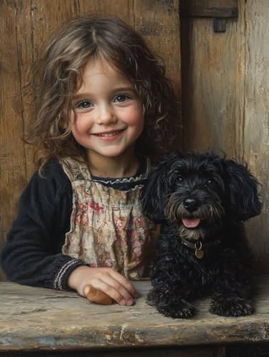 Diamond Painting Eigenes Foto, 5D Diamond Painting Personalisiert, DIY Custom Runder Diamant Bilder Set Erwachsene, Crystal Art Mosaikherstellung Basteln Bilder Set Erwachsene, Home Decor 80x90cm H-71 von Zahnngxp